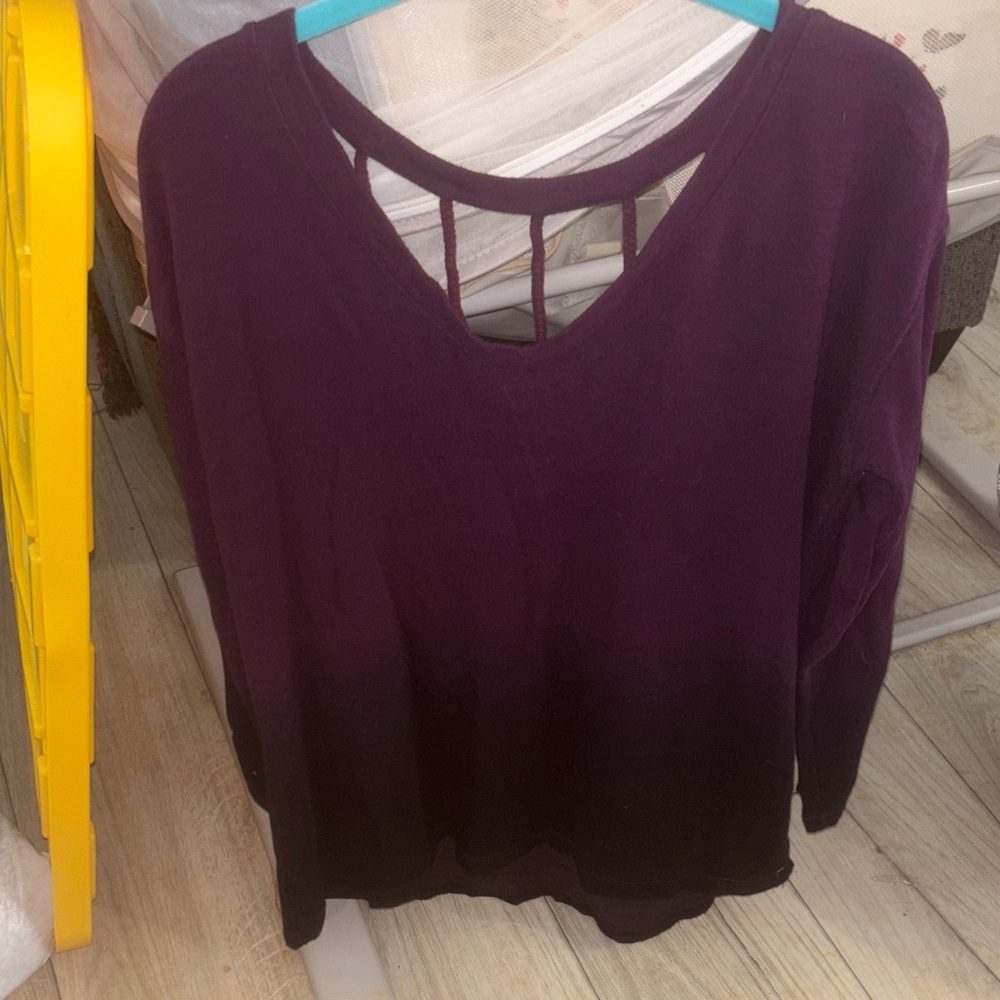 American Eagle Outfitters Deep Purple Blouse